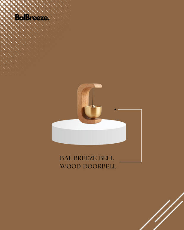 BalBreeze Bell Wood Doorbell