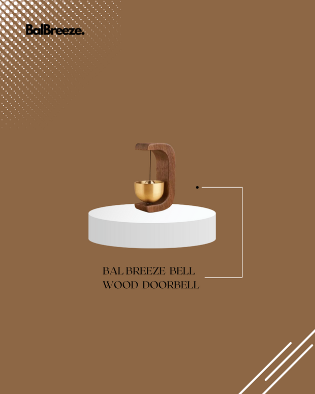 BalBreeze Bell Wood Doorbell