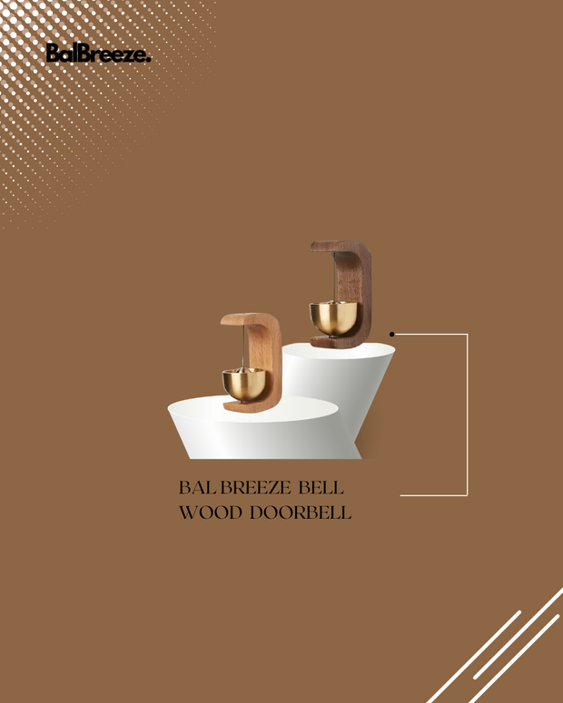 BalBreeze Bell Wood Doorbell